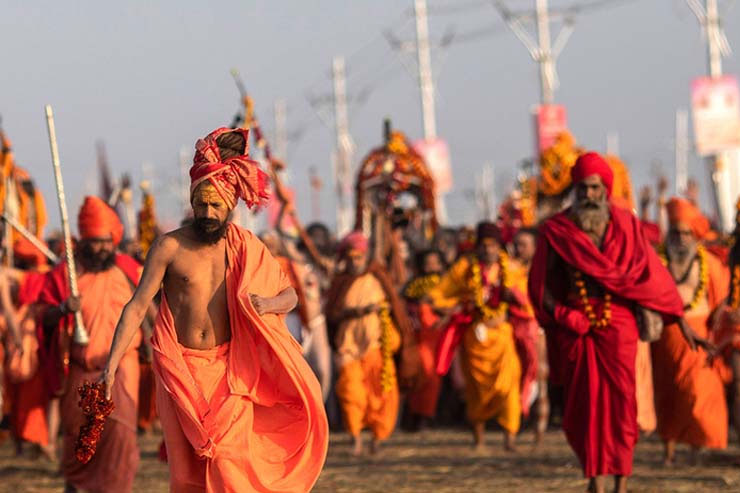 Shahi snan at Prayagraj Kumbh mela